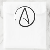 Atheism Symbol - Atheist Sign Ronde Sticker (Tas)