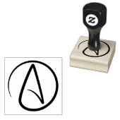 Atheism Symbol - Atheist Sign Rubberstempel (Gestempeld)