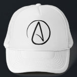 Atheism Symbol - Atheist Sign Trucker Pet<br><div class="desc">Black Atheism. Great gift for atheist,  gift for fiopher,  gift for scientist and a cool atheism gift idea.</div>