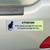 atheïsme bumpersticker (Op auto)