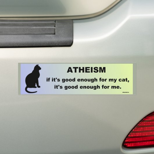 atheïsme bumpersticker (Op auto)