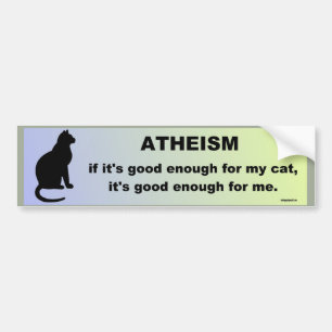 atheïsme bumpersticker