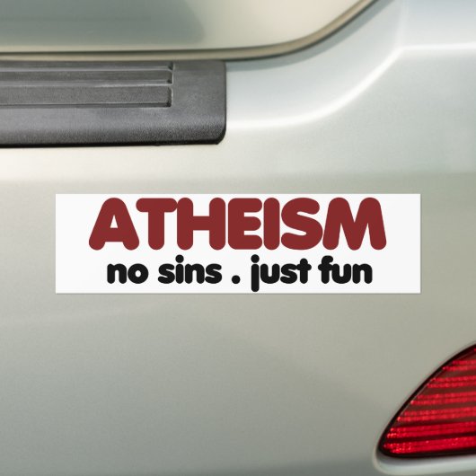 Atheïsme Bumpersticker (Op auto)