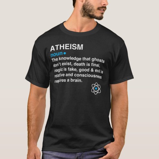 Atheïsme - dictionary definition - atheïstische ga t-shirt (Voorkant)