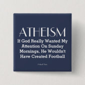 ATHEÏSME - Een MisterP Button (Voorkant)