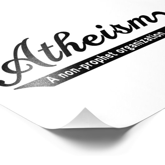 Atheïsme Foto Afdruk (Hoek)