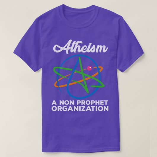 Atheïsme Grappig Religieus T-shirt (Design voorkant)