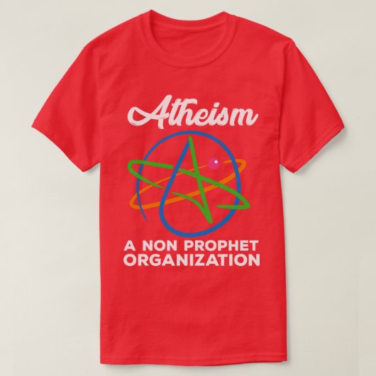 Atheïsme Grappig Religieus T-shirt (Design voorkant)