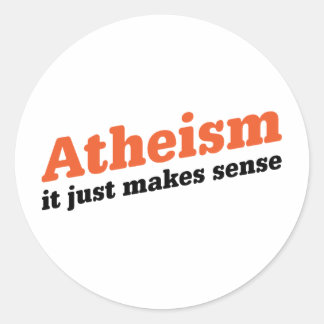 Atheïsme is logisch ronde sticker
