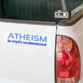 Atheïsme is mythe bumpersticker (Op Truck)