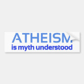 Atheïsme is mythe bumpersticker (Voorkant)