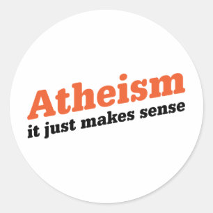 Atheïsme maakt zin ronde sticker