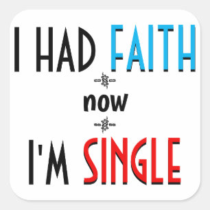 Atheïsme of Agnosticisme – Filosofie woordspeling Vierkante Sticker
