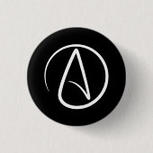 Atheïsme Pictogram Button (Voorkant)