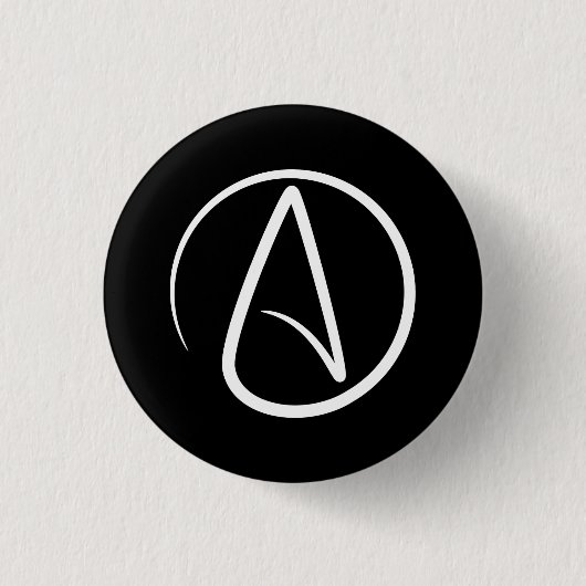 Atheïsme Pictogram Button (Voorkant)