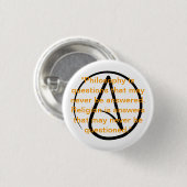 Atheïsme quote knop ronde button 3,2 cm (Voorkant /achterkant)
