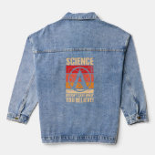 Atheïsme Symbool Atheïst Agnostic Anto Religion Re Denim Jacket (Achterkant)