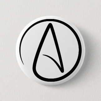 Atheïsme Symbool - Atheïstisch Teken Ronde Button 5,7 Cm