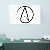 Atheïsme symbool - Atheïstisch teken Spandoek (Beurs)