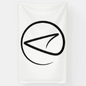 Atheïsme symbool - Atheïstisch teken Spandoek (Verticaal)