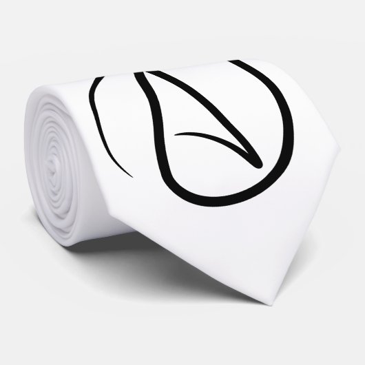 Atheïsme Symbool - Atheïstisch Teken Stropdas (Opgerold)