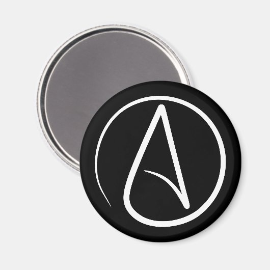 Atheïsme Symbool Religie Magneet (Voorkant / Achterkant)