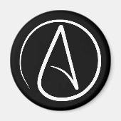 Atheïsme Symbool Religie Magneet (Voorkant)