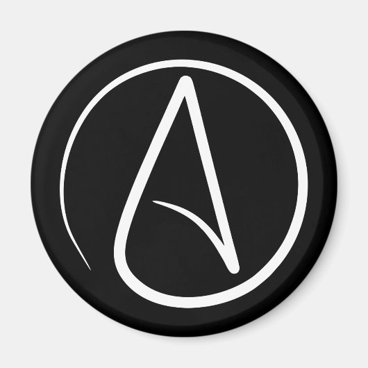 Atheïsme Symbool Religie Magneet (Voorkant)