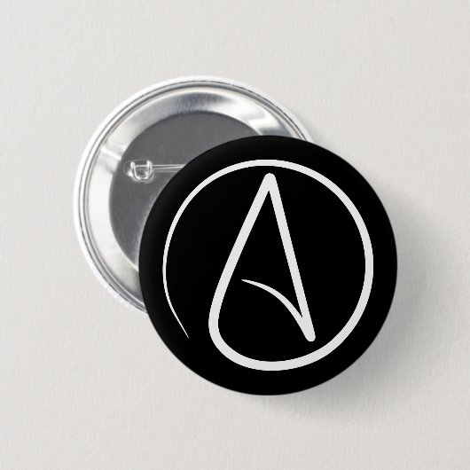 Atheïsme Symbool Religie Ronde Button 5,7 Cm (Voorkant /achterkant)