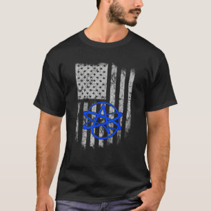 Atheïsme Vlag Amerika VS Anti Religie Atheïst T-shirt