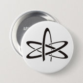 Atheïssymbool Ronde Button 7,6 Cm (Voorkant /achterkant)