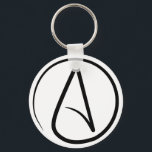 Atheïssymbool Sleutelhanger<br><div class="desc">A is voor het atheïsme.</div>