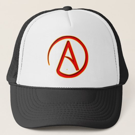 Atheïssymbool Trucker Pet (Voorkant)