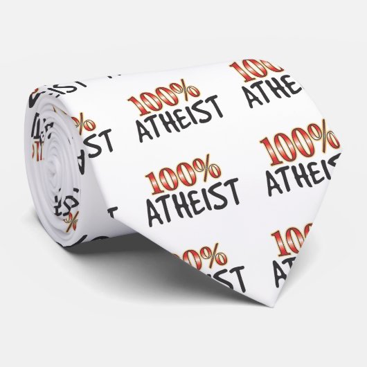Atheïst 100% stropdas (Opgerold)