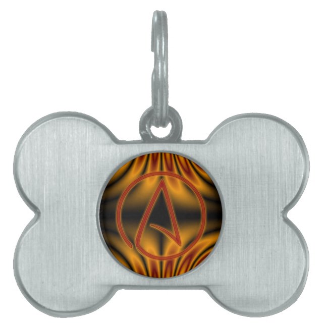 Atheïst A Huisdieren Naamplaatje (voorkant)