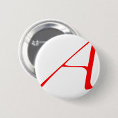 Atheïst A-logo Ronde Button 5,7 Cm (Voorkant /achterkant)