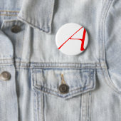 Atheïst A-logo Ronde Button 5,7 Cm (In situ)