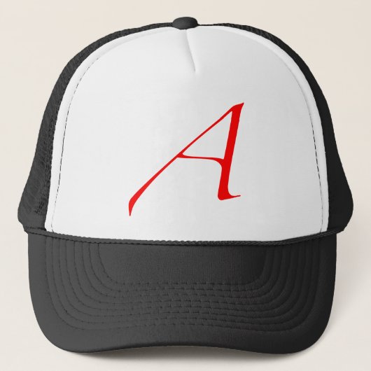Atheïst A-logo Trucker Pet (Voorkant)