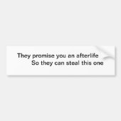 Atheïst Afterlife Bumpersticker (Voorkant)