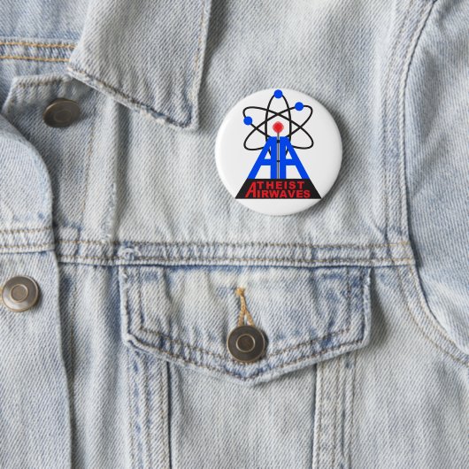 Atheïst Airwaves Pin Ronde Button 5,7 Cm (In situ)