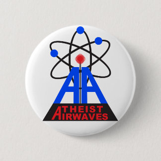 Atheïst Airwaves Pin Ronde Button 5,7 Cm