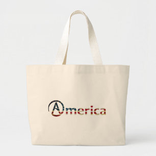 Atheïst Amerikaans Grote Tote Bag