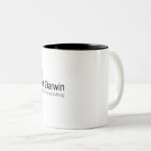 Atheïst Apparel - Omlaag met Darwin Mok (Voorkant rechts)