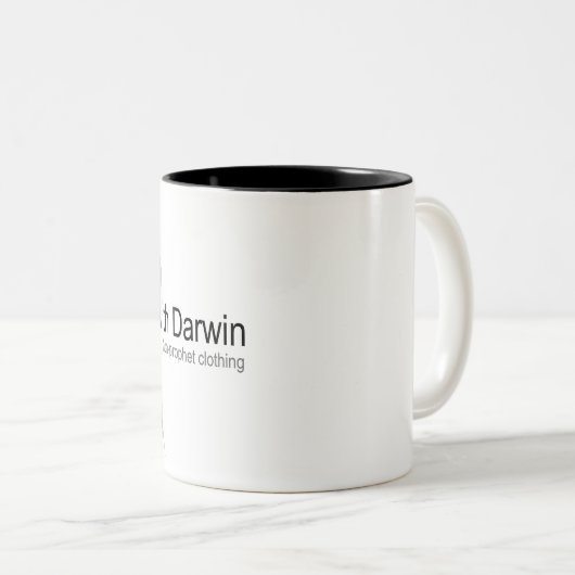 Atheïst Apparel - Omlaag met Darwin Mok (Voorkant rechts)
