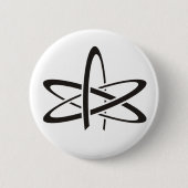 Atheïst Atom Ronde Button 5,7 Cm (Voorkant)