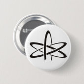 Atheïst Atom Ronde Button 5,7 Cm (Voorkant /achterkant)