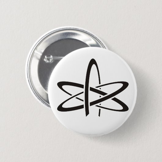 Atheïst Atom Ronde Button 5,7 Cm (Voorkant /achterkant)