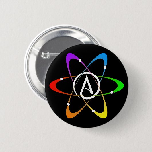 Atheïst Atom-symbool Ronde Button 5,7 Cm (Voorkant /achterkant)