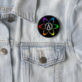 Atheïst Atom-symbool Ronde Button 5,7 Cm (In situ)