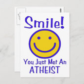 Atheïst Briefkaart (Voorkant / Achterkant)